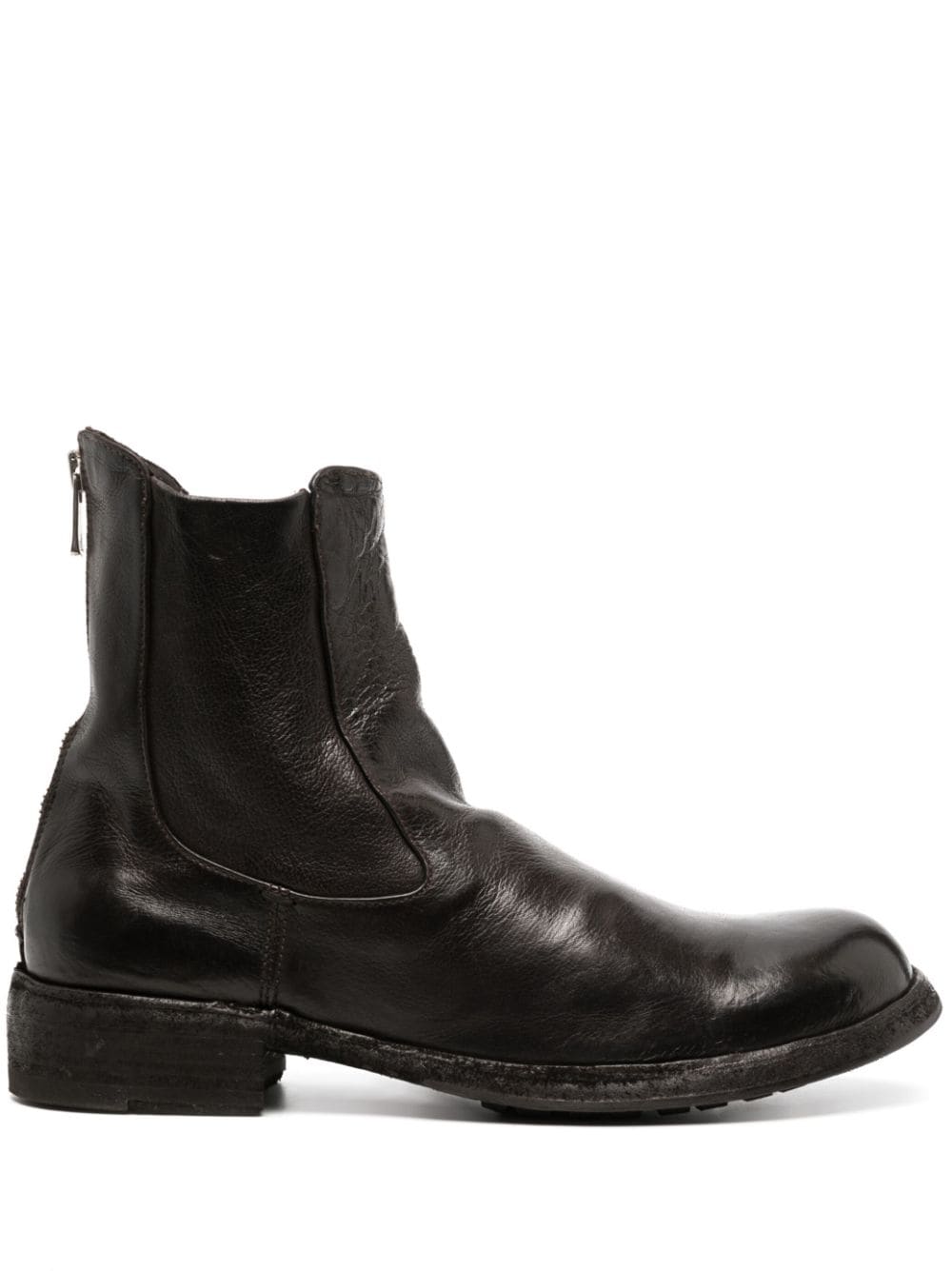 Officine Creative round-toe leather boots - Brown von Officine Creative