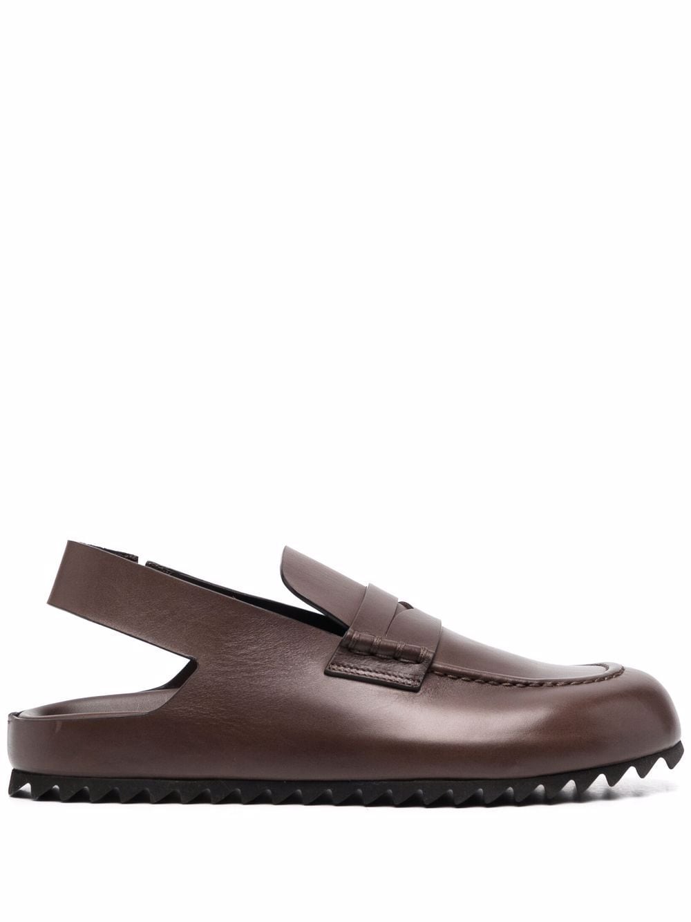 Officine Creative slingback leather loafers - Brown von Officine Creative