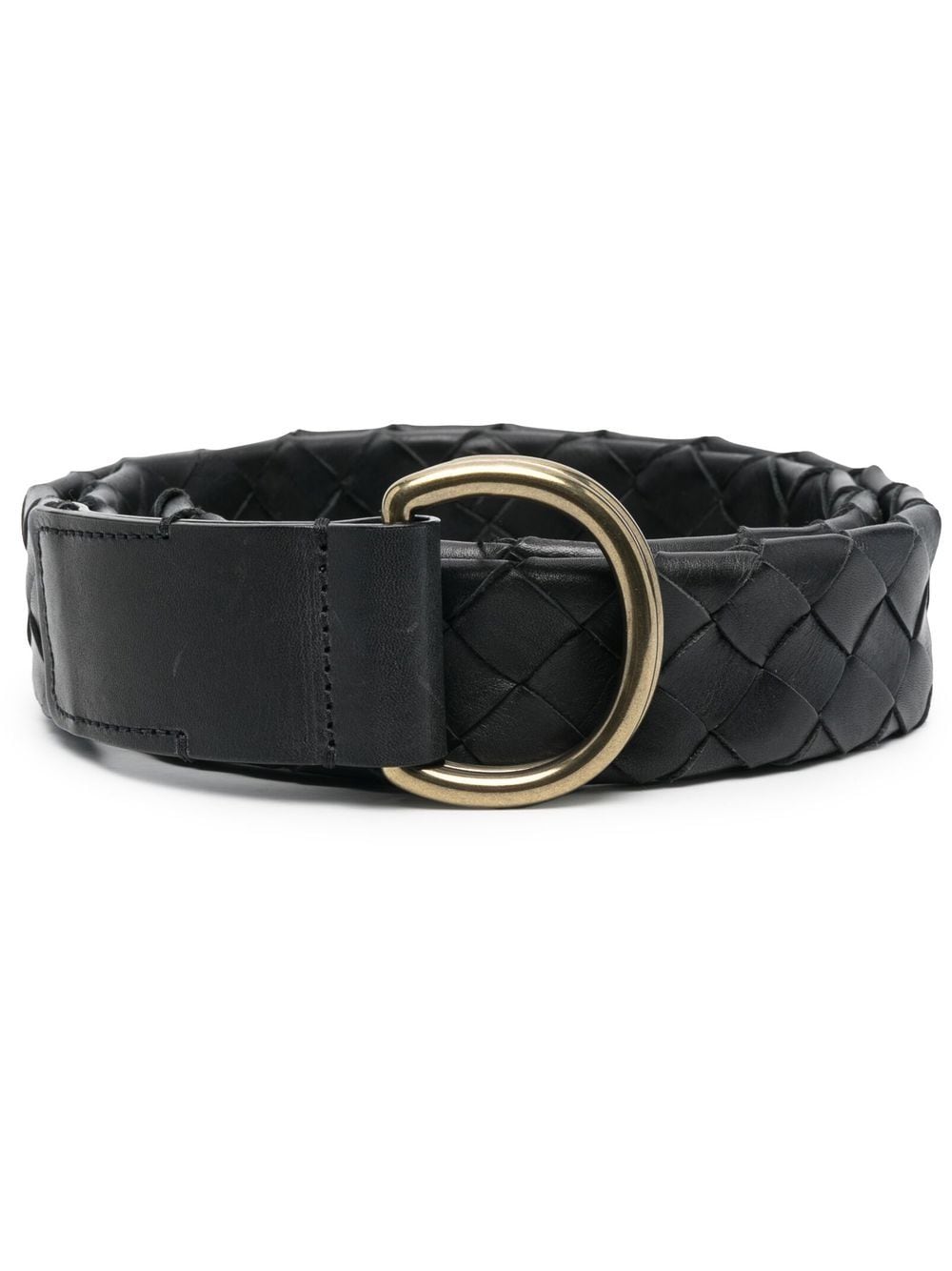 Officine Creative woven buckled belt - Black von Officine Creative