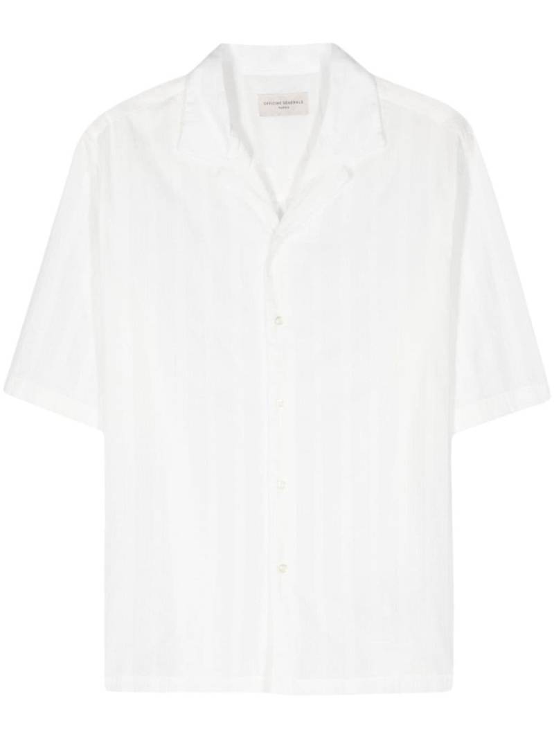 Officine Generale Eren monogram-jacquard shirt - White von Officine Generale