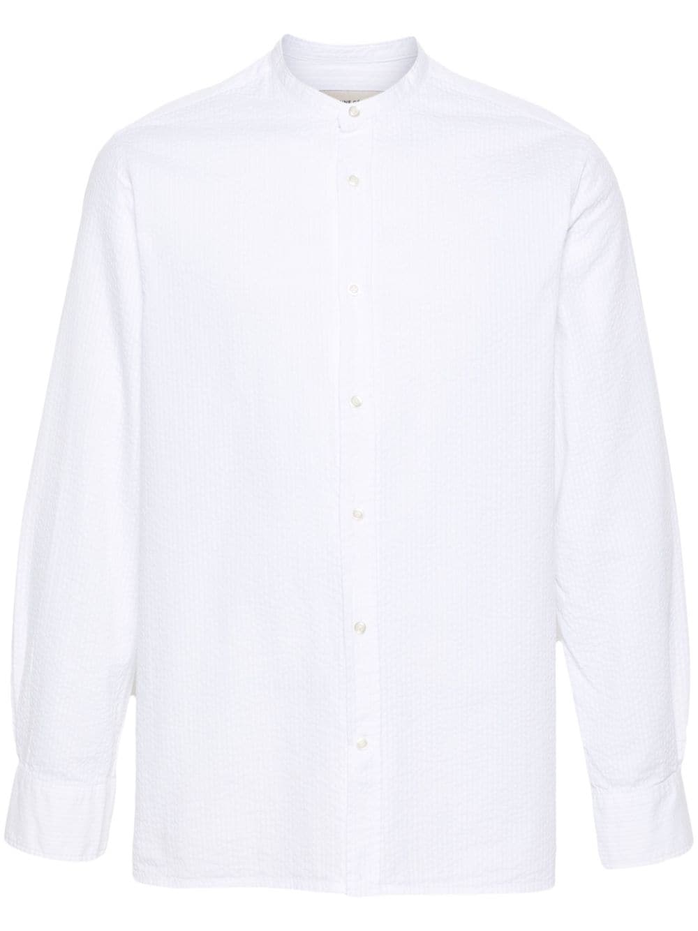 Officine Generale Gaston seersucker shirt - White von Officine Generale