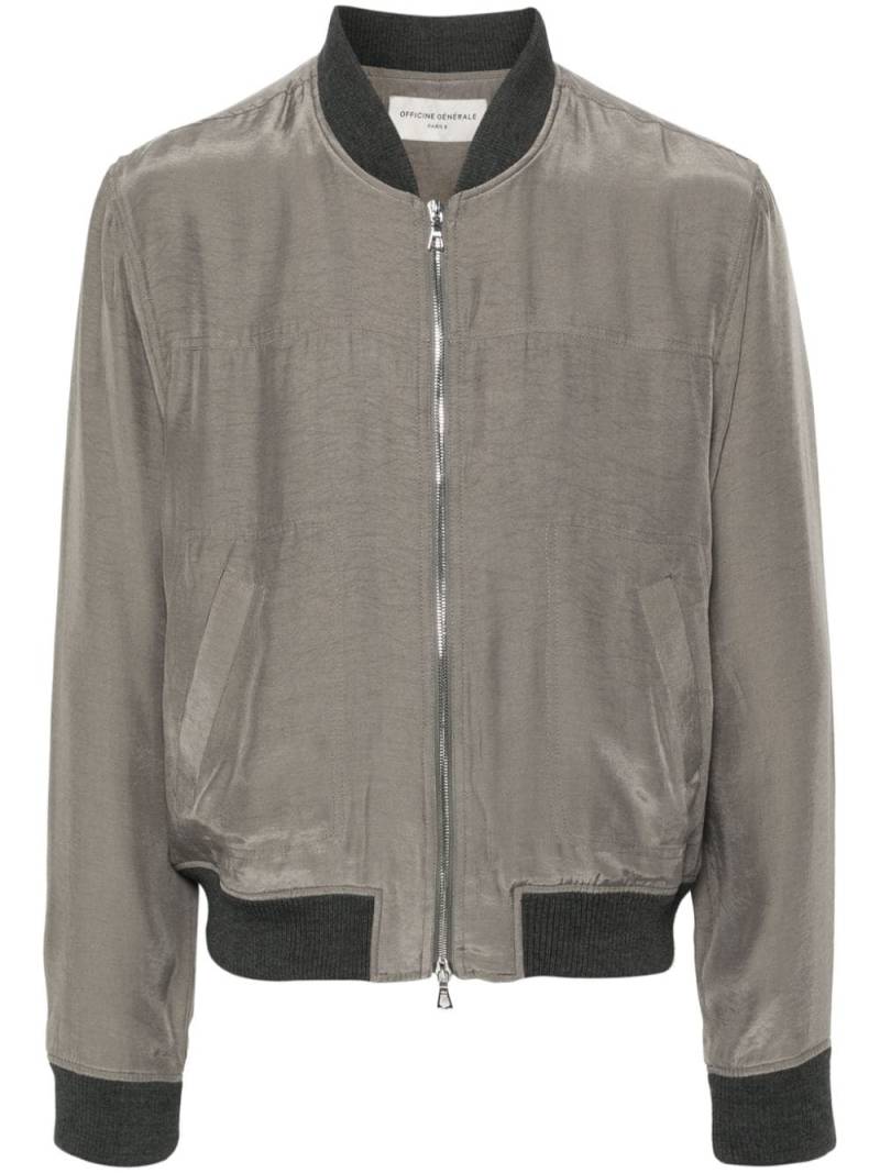 Officine Generale Stefano bomber jacket - Grey von Officine Generale