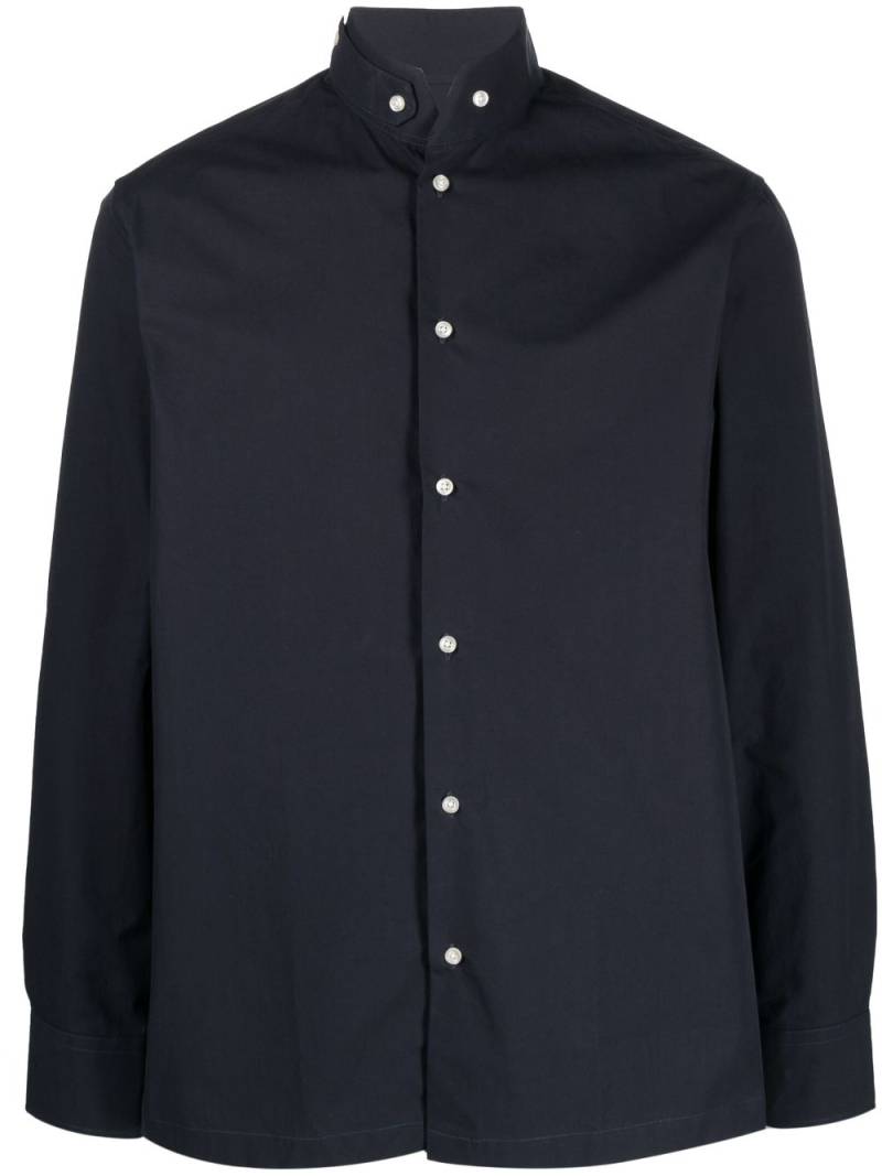 Officine Generale long-sleeve cotton shirt - Blue von Officine Generale