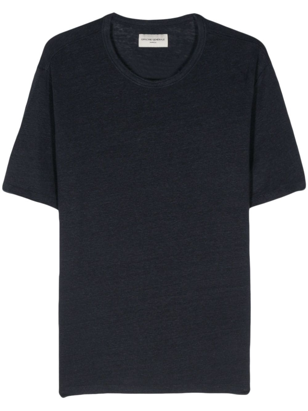 Officine Generale mélange shortsleeved T-shirt - Blue von Officine Generale