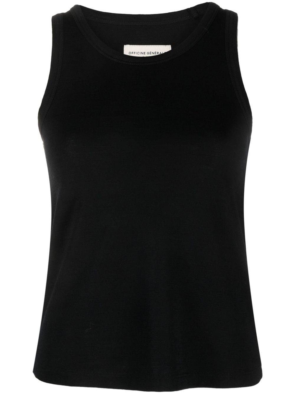 Officine Generale sleeveless knitted top - Black von Officine Generale