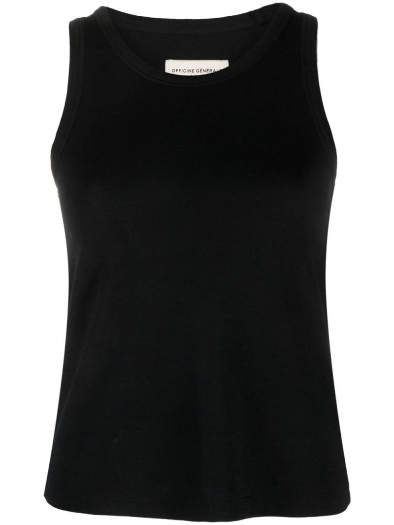 Officine Generale sleeveless knitted top - Black von Officine Generale