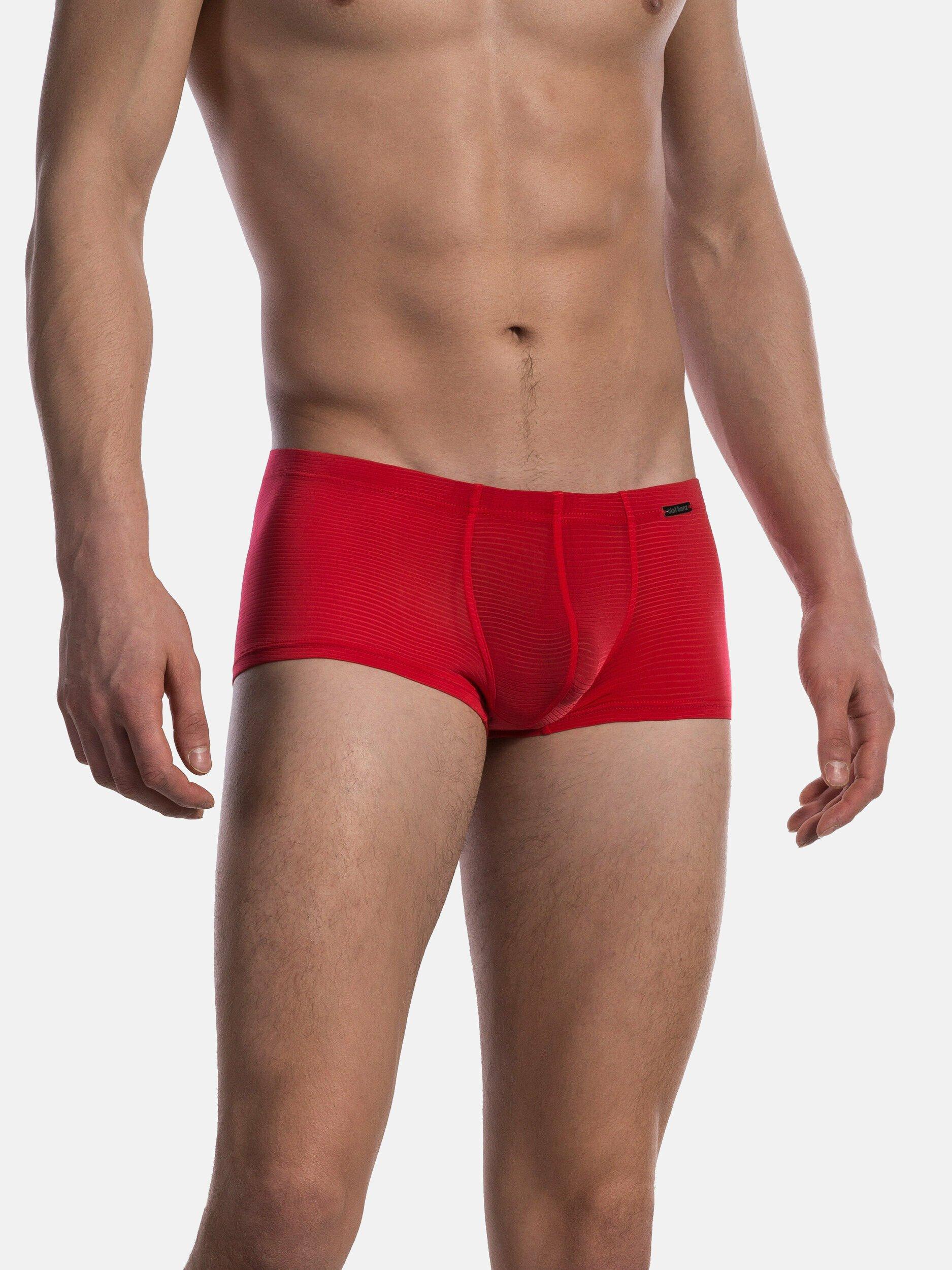 Shorty Red1201 Herren Rot Bunt XL von Olaf benz