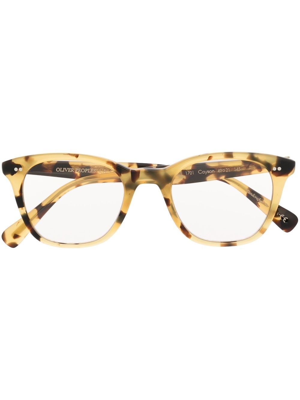 Oliver Peoples Cayson square-frame glasses - Brown von Oliver Peoples