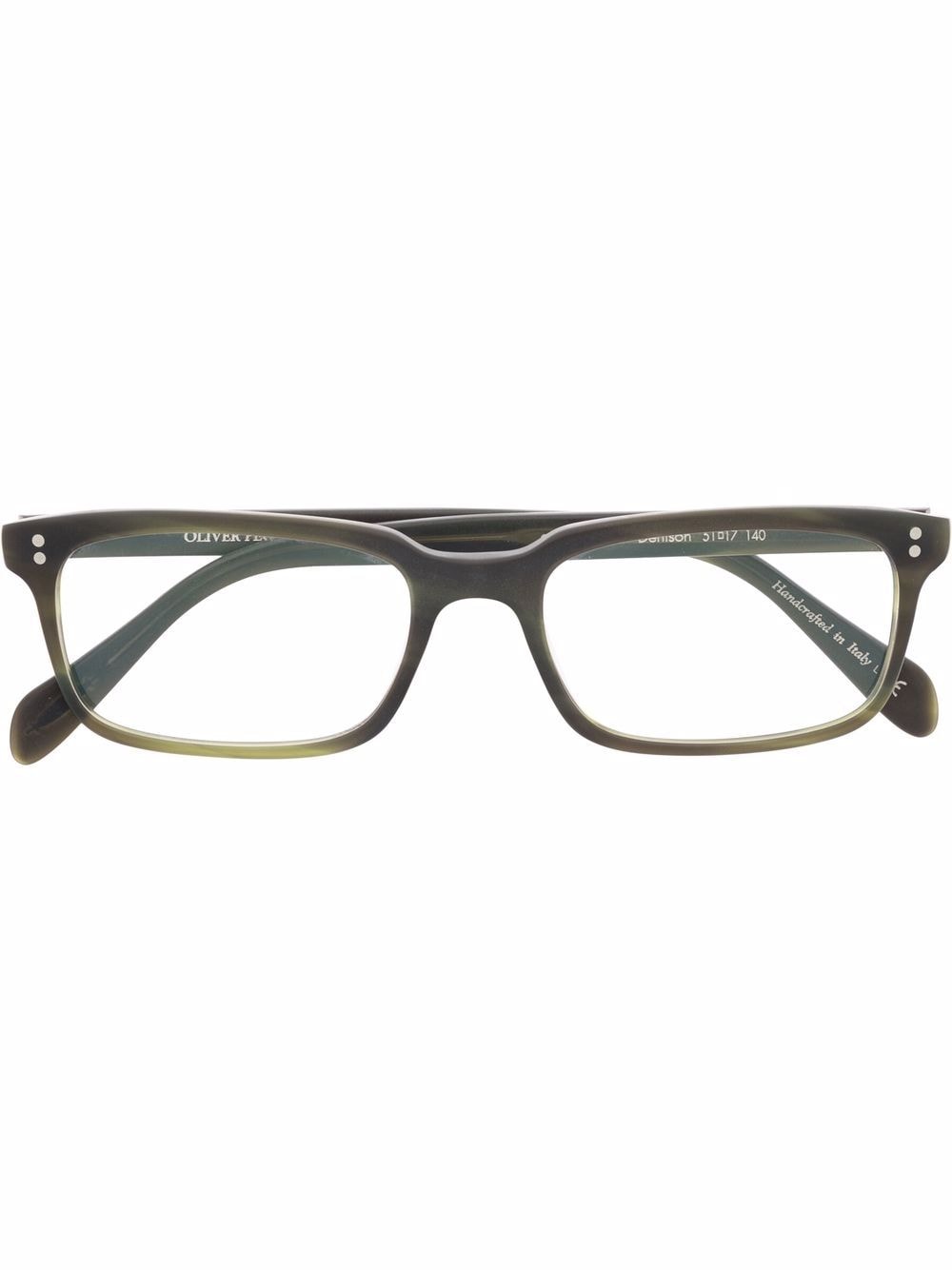 Oliver Peoples Denison square-frame glasses - Green von Oliver Peoples
