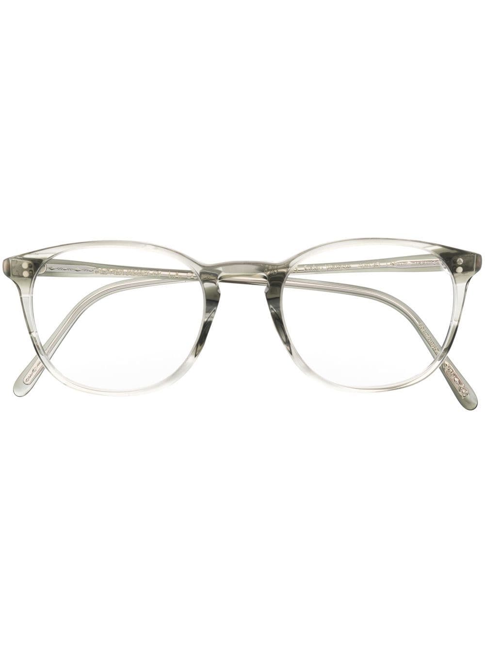 Oliver Peoples Finley square glasses - Grey von Oliver Peoples