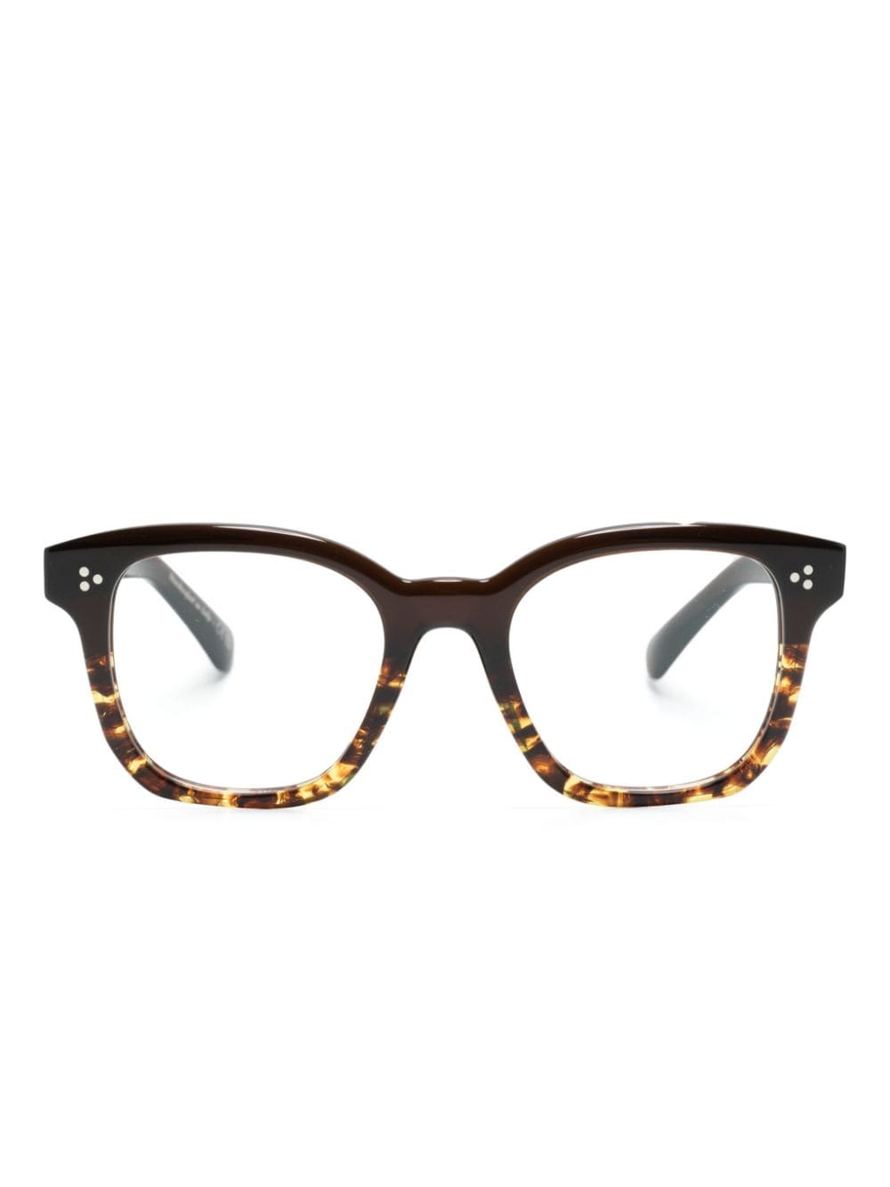 Oliver Peoples Lianella square-frame glasses - Brown von Oliver Peoples