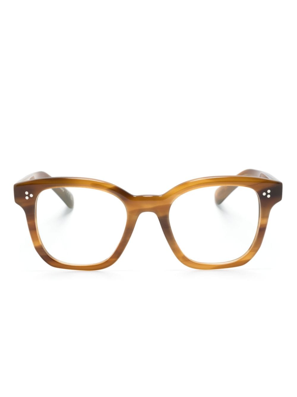 Oliver Peoples Lianella square-frame glasses - Brown von Oliver Peoples