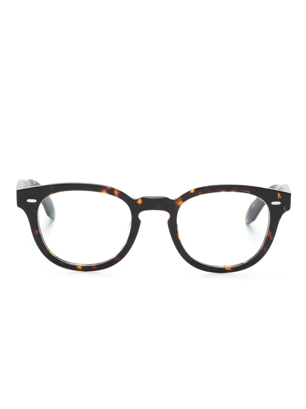 Oliver Peoples N.01 square-frame glasses - Brown von Oliver Peoples