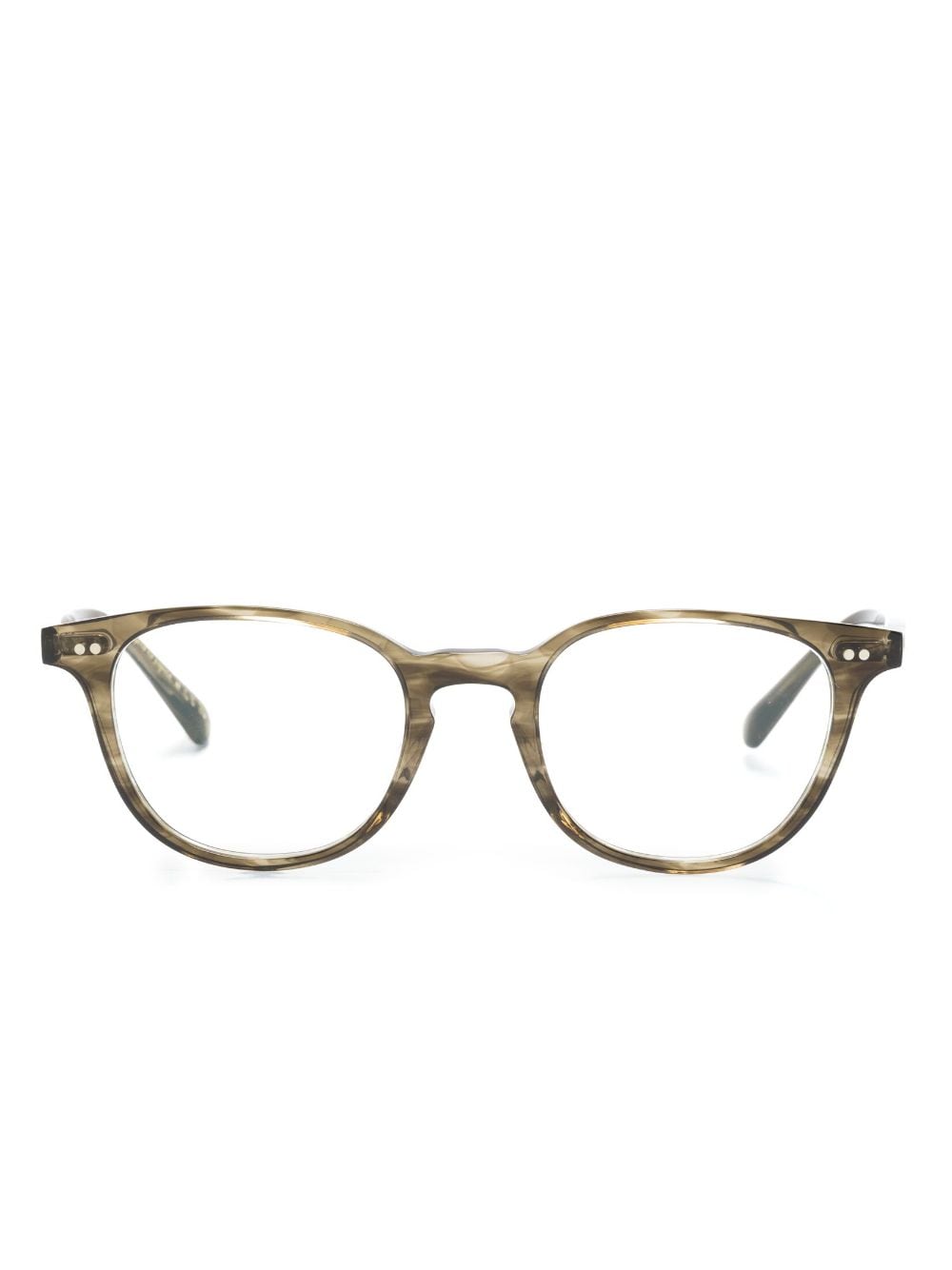 Oliver Peoples Sadao round-frame glasses - Green von Oliver Peoples