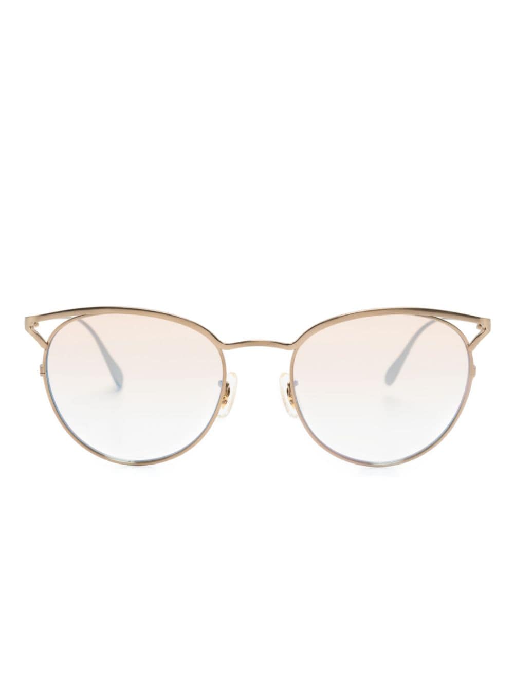 Oliver Peoples cat-eye titanium sunglasses - Gold von Oliver Peoples