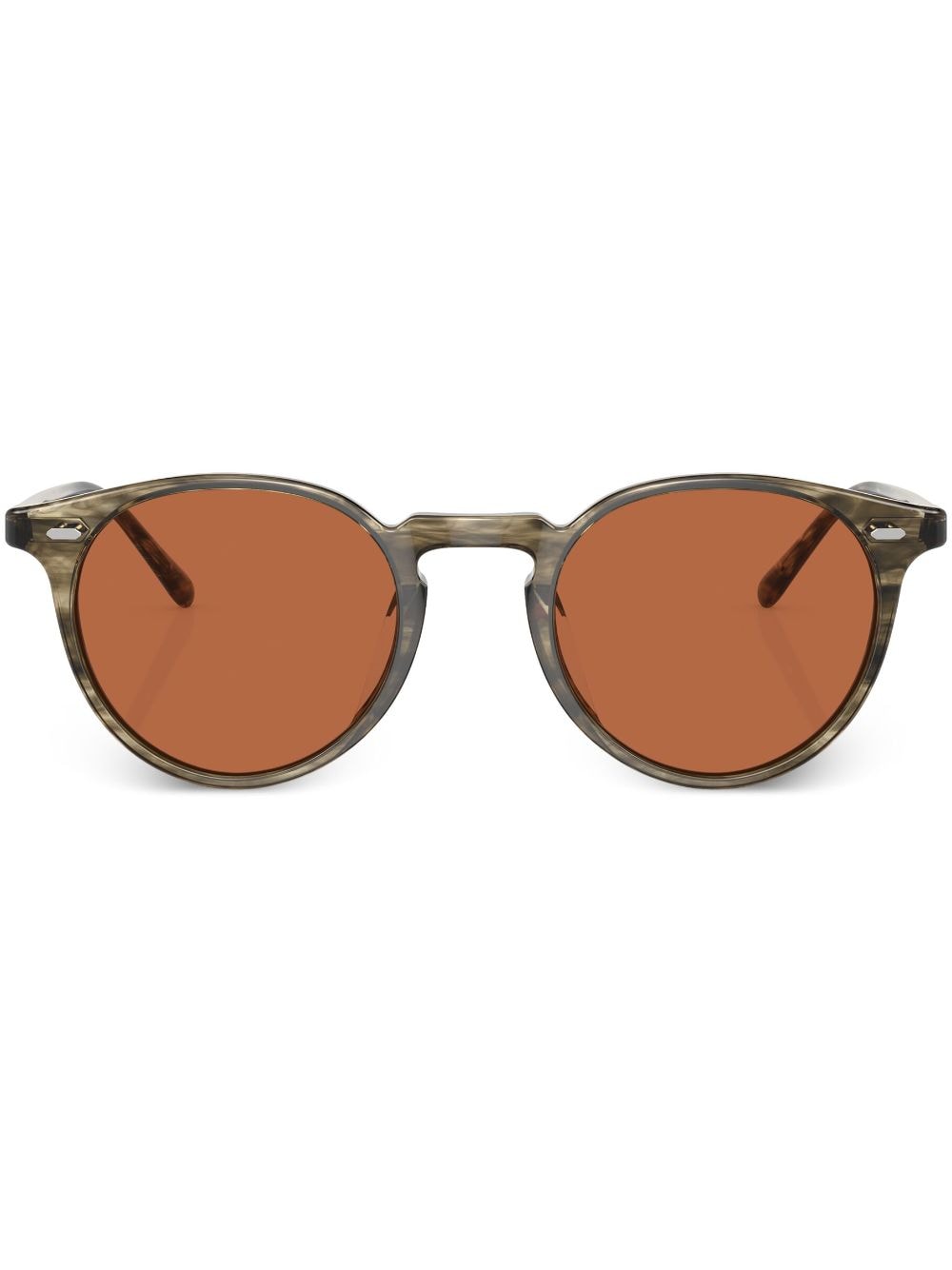 Oliver Peoples round-frame tinted-lenses sunglasses - Green von Oliver Peoples