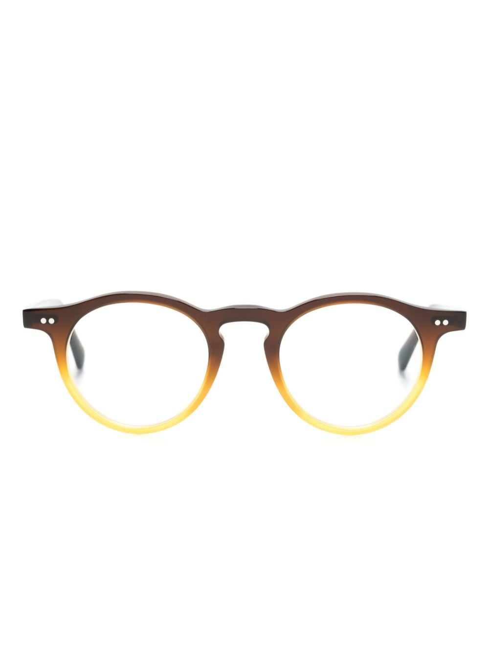 Oliver Peoples round optical glasses - Brown von Oliver Peoples