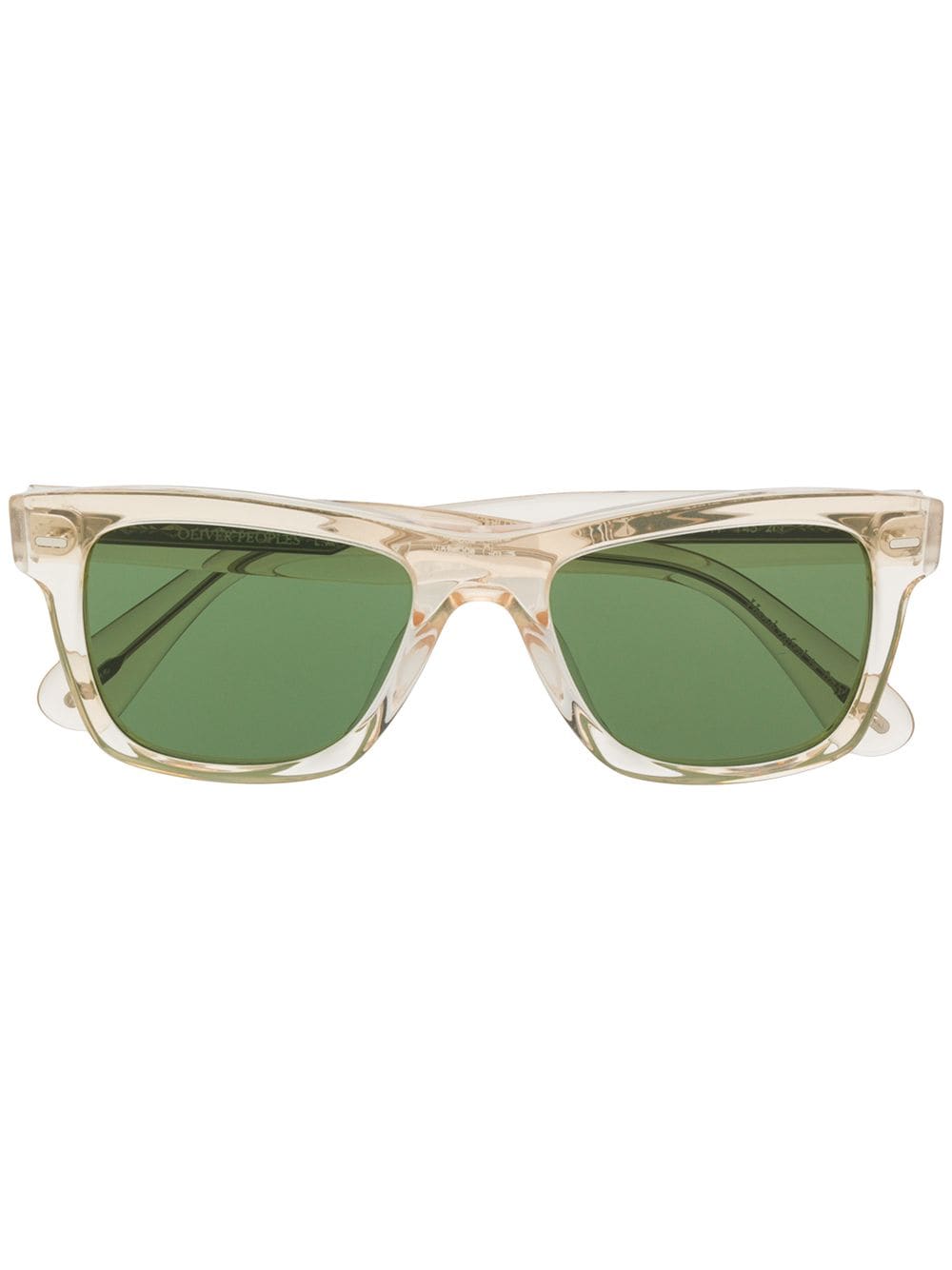 Oliver Peoples square-frame tinted sunglasses - Green von Oliver Peoples