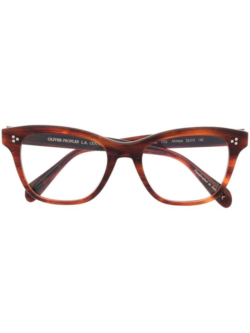 Oliver Peoples tortoiseshell-effect square glasses - Brown von Oliver Peoples