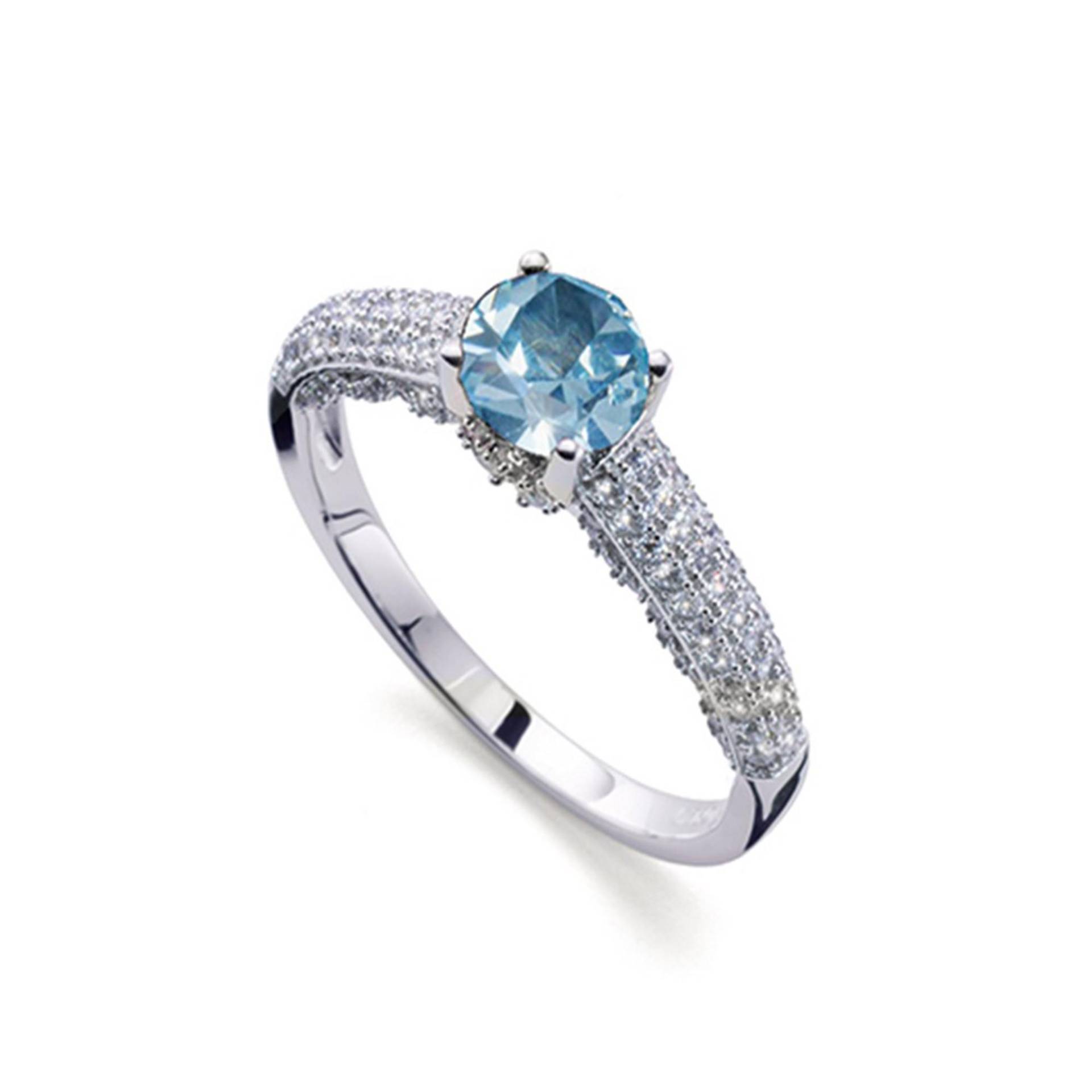 Ring Royal Damen Aquamarine 18mm von Oliver Weber Collection