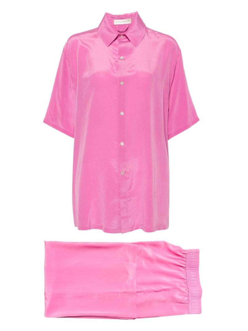 Olivia von Halle Alabama silk pyjama set - Pink von Olivia von Halle