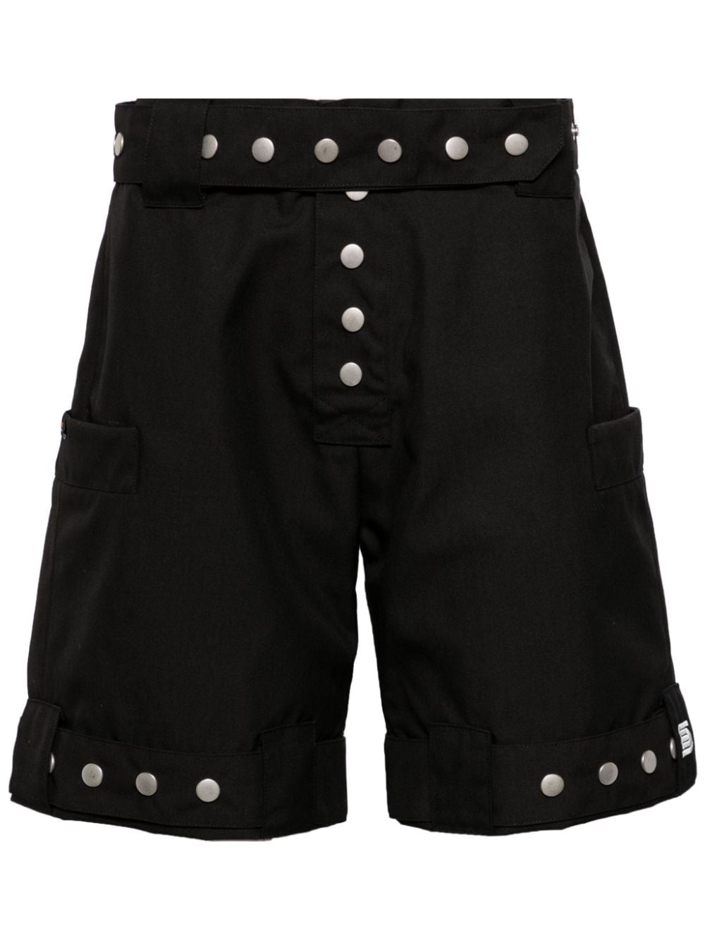 Olly Shinder press-stud nylon-canvas shorts - Black von Olly Shinder