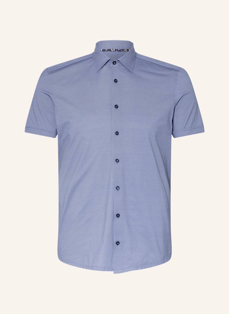 Olymp Kurzarm-Hemd Level Five 24/Seven Body Fit blau von Olymp