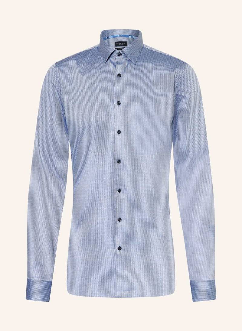 Olymp Hemd No. Six Super Slim Mit Extra Langem Arm blau von Olymp