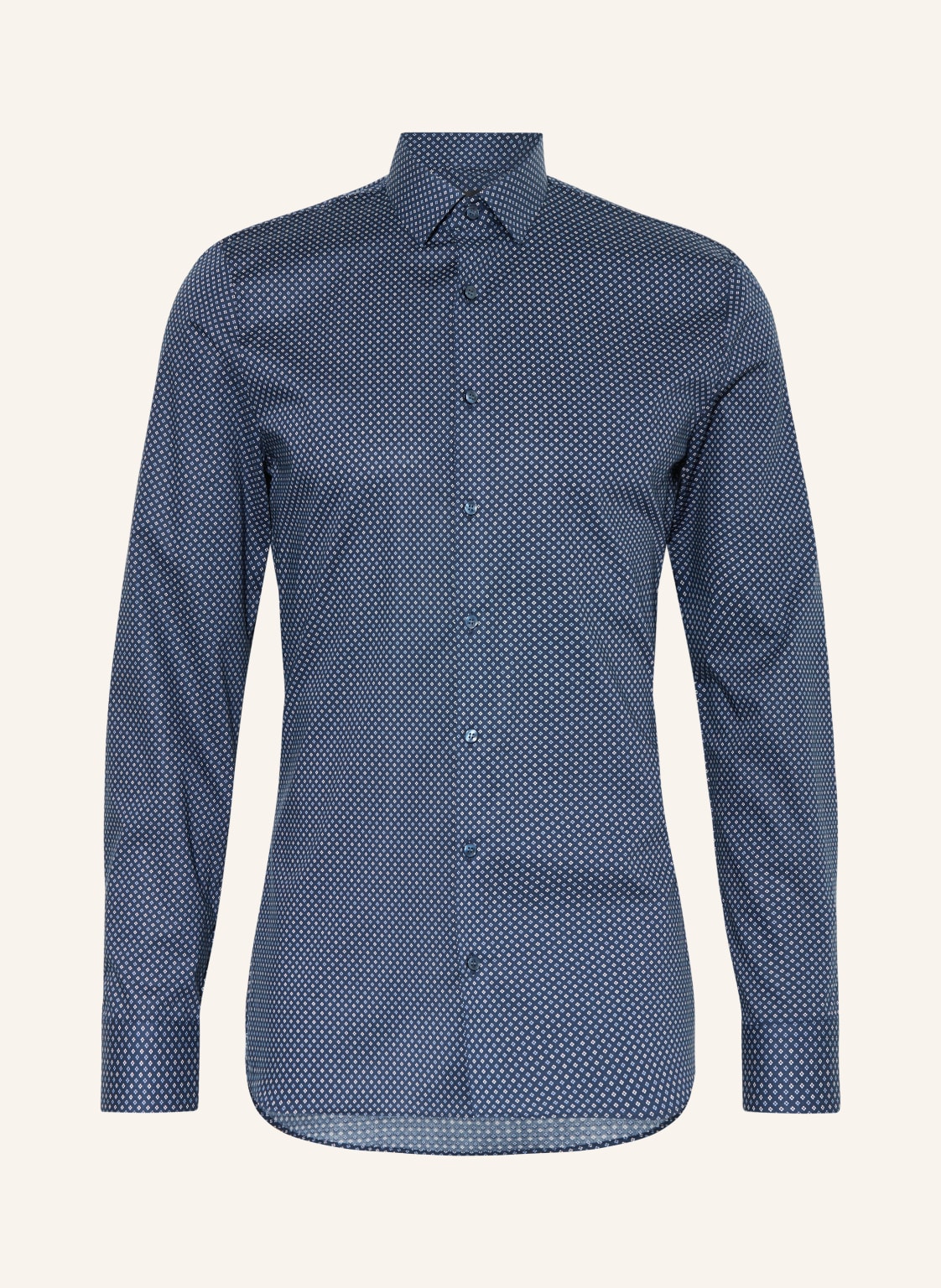 Olymp Hemd Super Slim Fit blau von Olymp