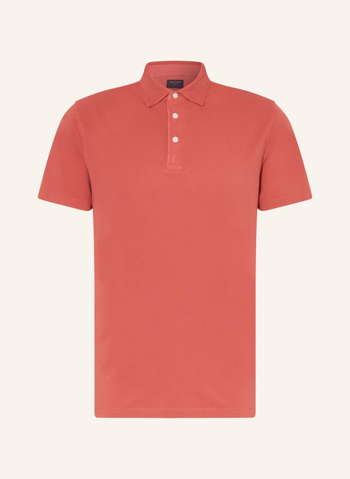 Olymp Jersey-Poloshirt Level Five Casual Fit rot von Olymp