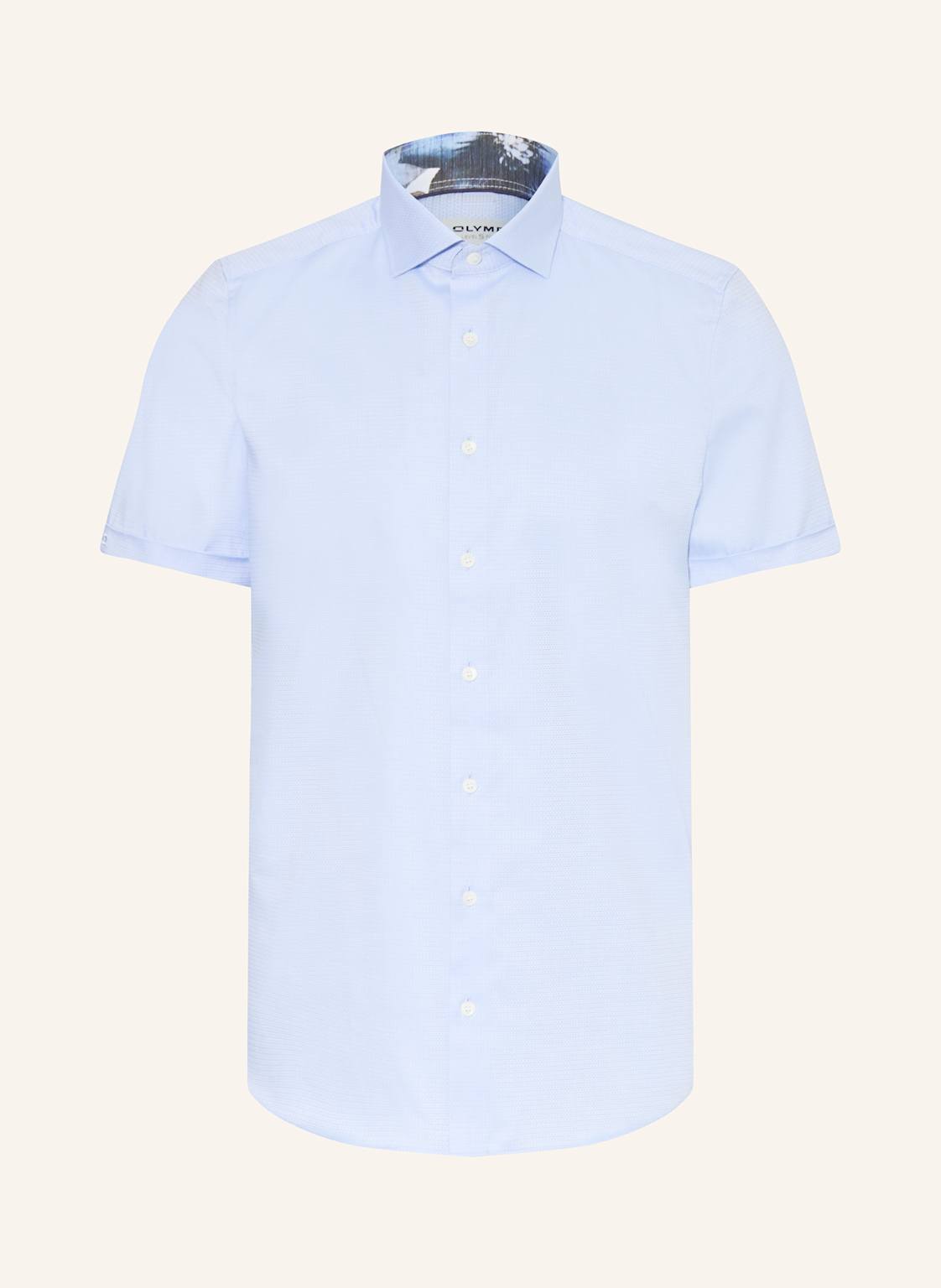 Olymp Kurzarm-Hemd Level Five Body Fit blau von Olymp