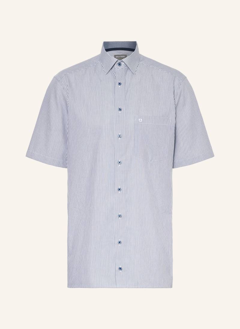 Olymp Kurzarm-Hemd Luxor Comfort Fit blau von Olymp