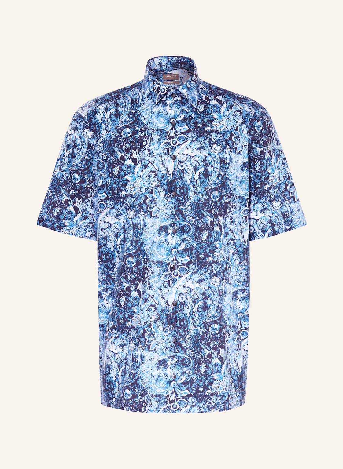 Olymp Kurzarm-Hemd Luxor Comfort Fit blau Olymp Kurzarm-Hemd Luxor Comfort Fit blau von Olymp