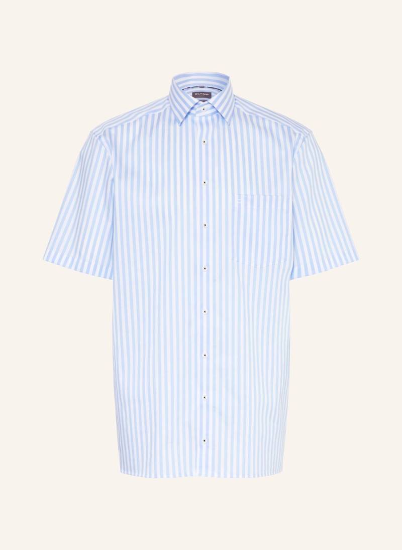 Olymp Kurzarm-Hemd Luxor Comfort Fit blau von Olymp