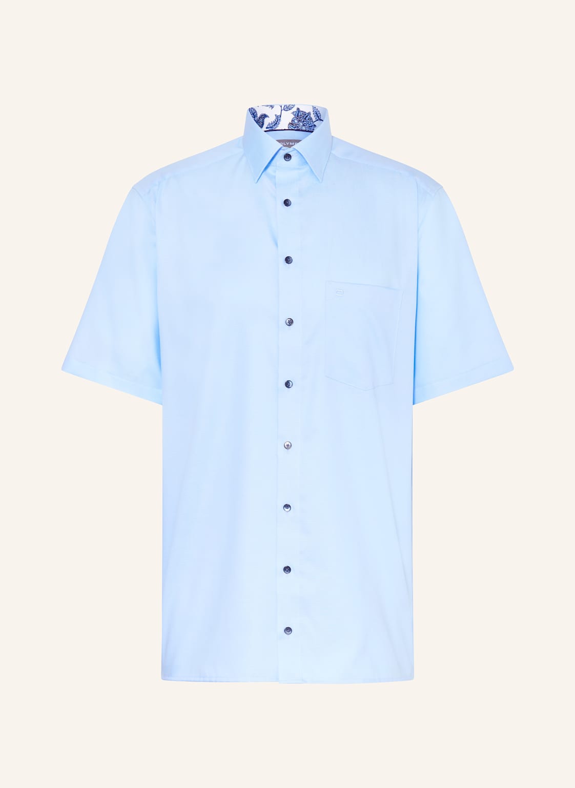 Olymp Kurzarm-Hemd Luxor Comfort Fit blau Olymp Kurzarm-Hemd Luxor Comfort Fit blau von Olymp