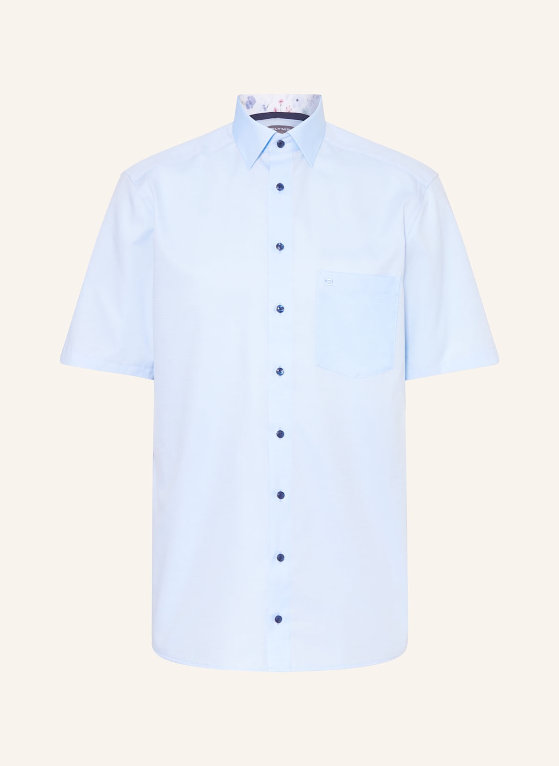 Olymp Kurzarm-Hemd Luxor Comfort Fit blau Olymp Kurzarm-Hemd Luxor Comfort Fit blau von Olymp