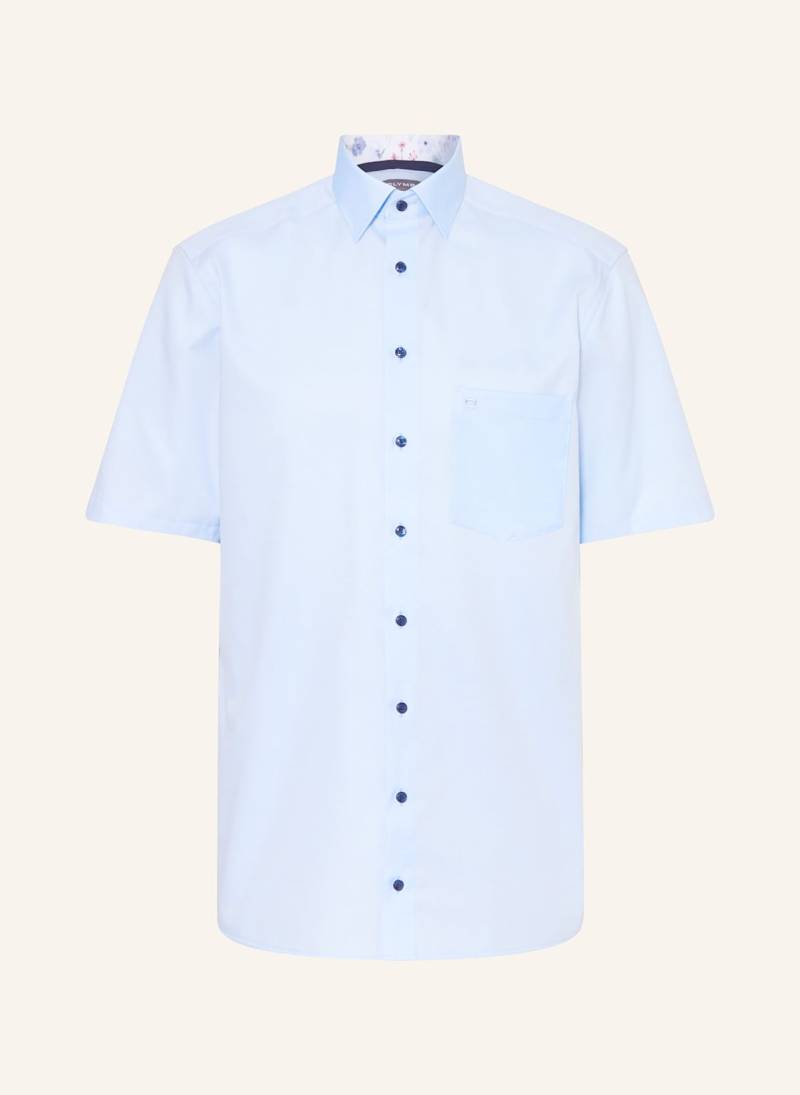 Olymp Kurzarm-Hemd Luxor Comfort Fit blau von Olymp