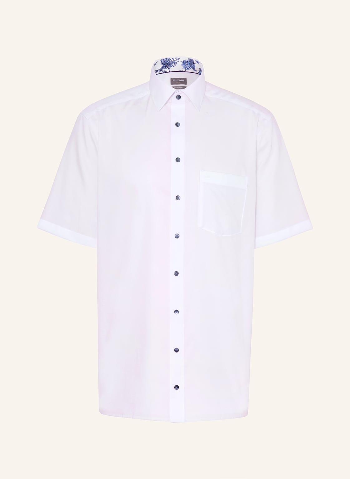 Olymp Kurzarm-Hemd Luxor Comfort Fit weiss von Olymp
