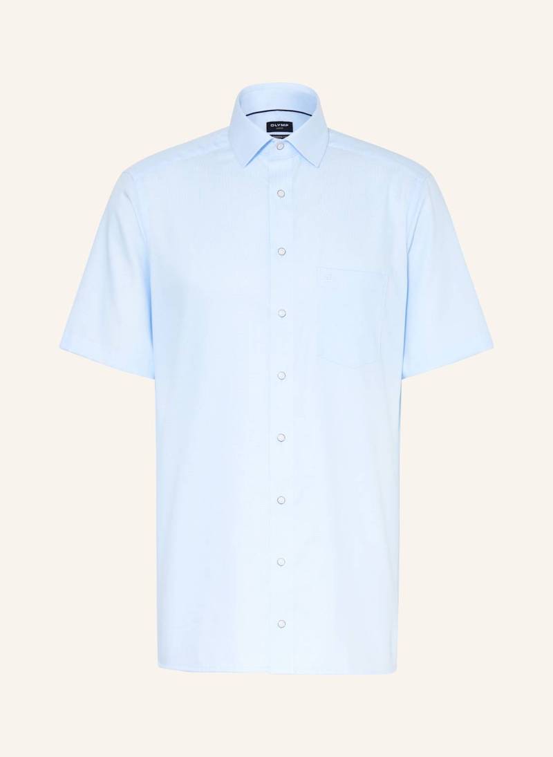 Olymp Kurzarm-Hemd Luxor Modern Fit blau von Olymp