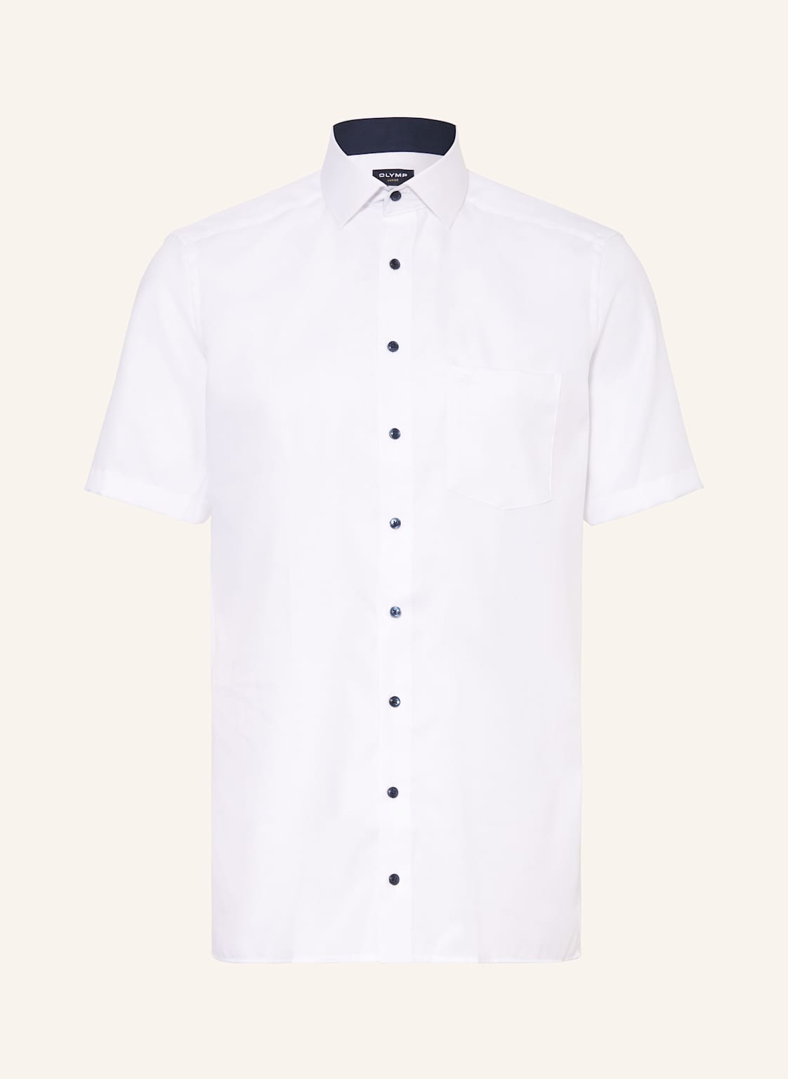 Olymp Kurzarm-Hemd Luxor Modern Fit weiss von Olymp