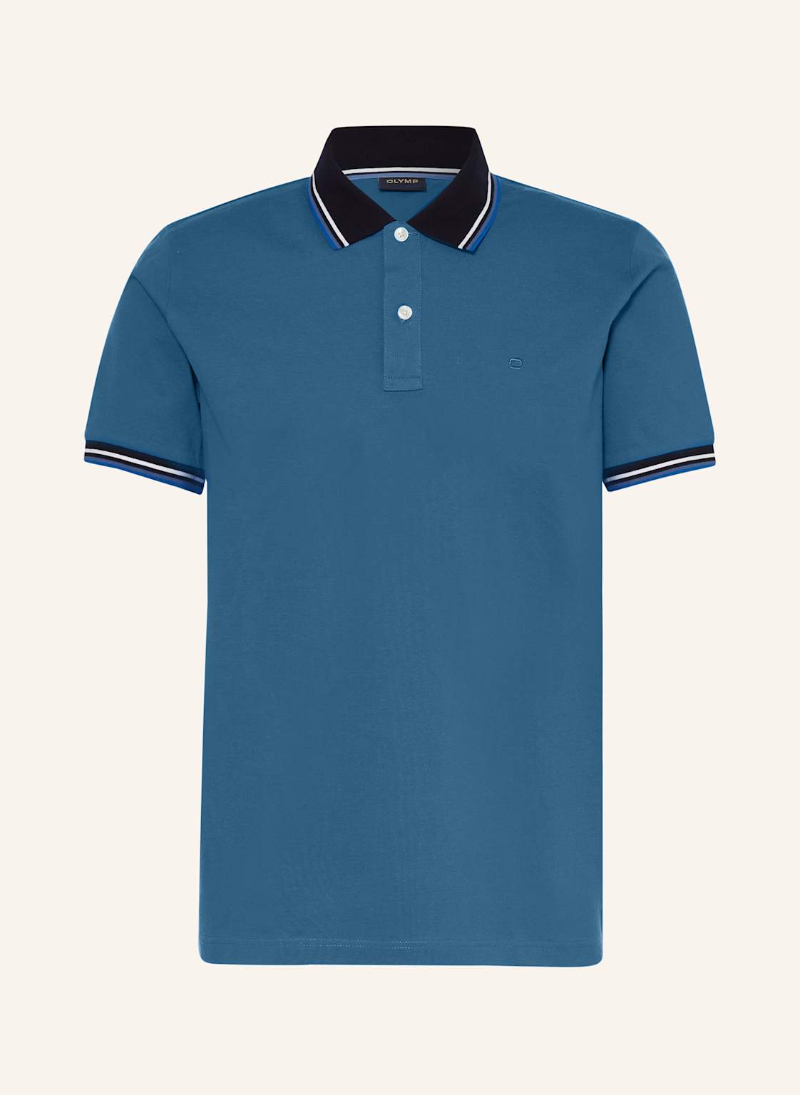 Olymp Piqué-Poloshirt Casual Fit blau Olymp Piqué-Poloshirt Casual Fit blau von Olymp