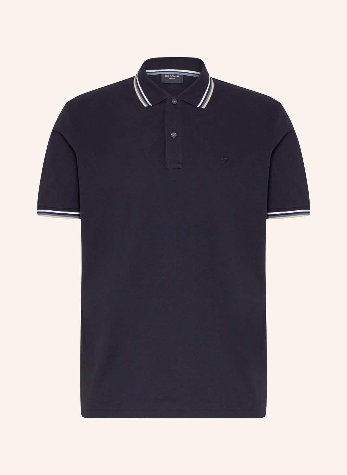 Olymp Piqué-Poloshirt Casual Fit blau Olymp Piqué-Poloshirt Casual Fit blau von Olymp