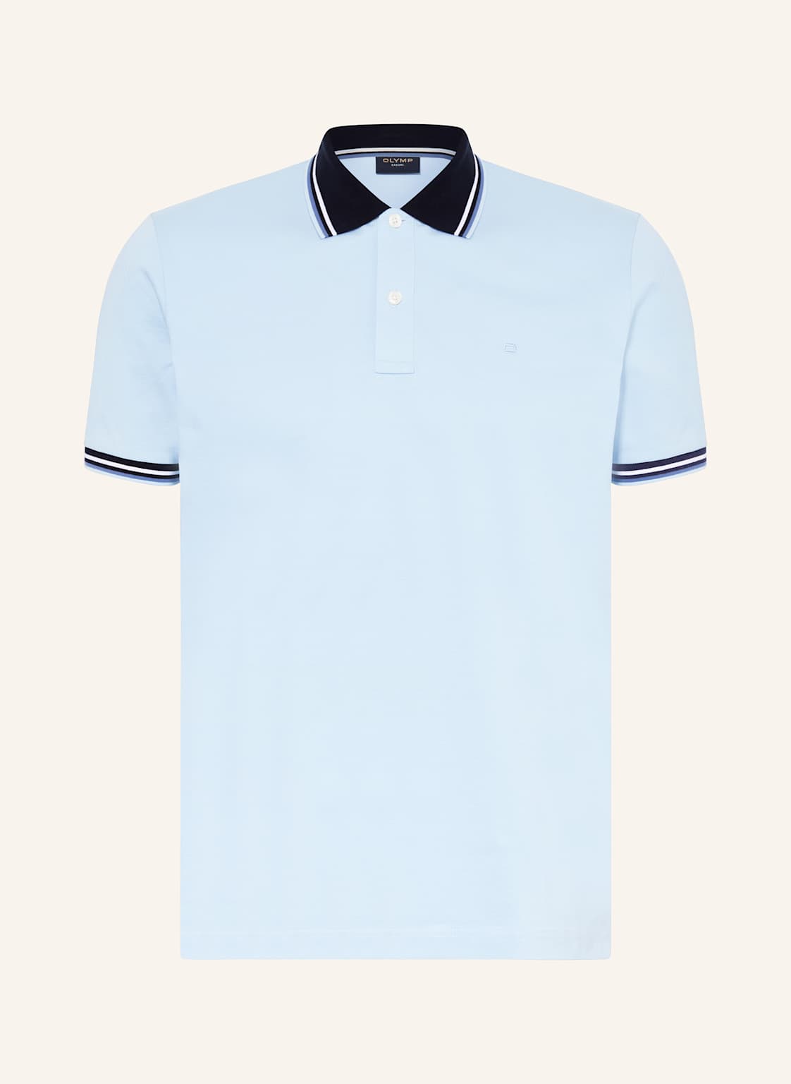 Olymp Piqué-Poloshirt Casual Fit blau Olymp Piqué-Poloshirt Casual Fit blau von Olymp