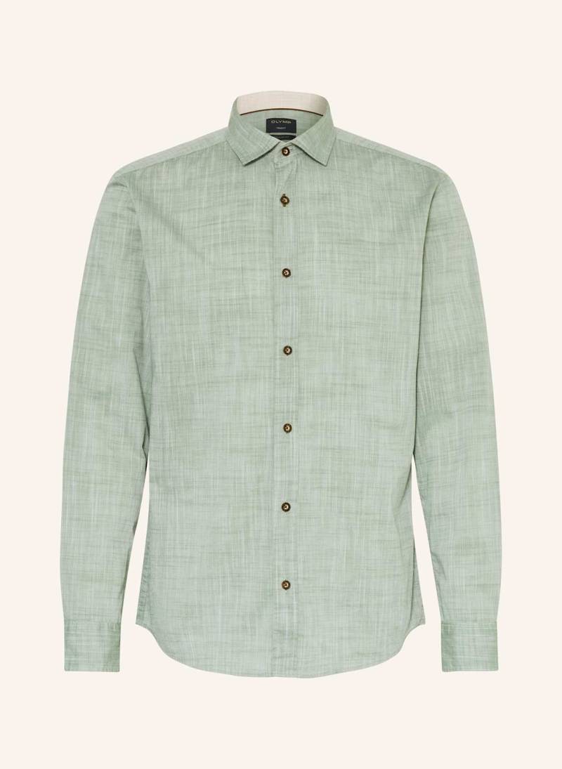 Olymp Trachtenhemd Casual Regular Fit gruen von Olymp