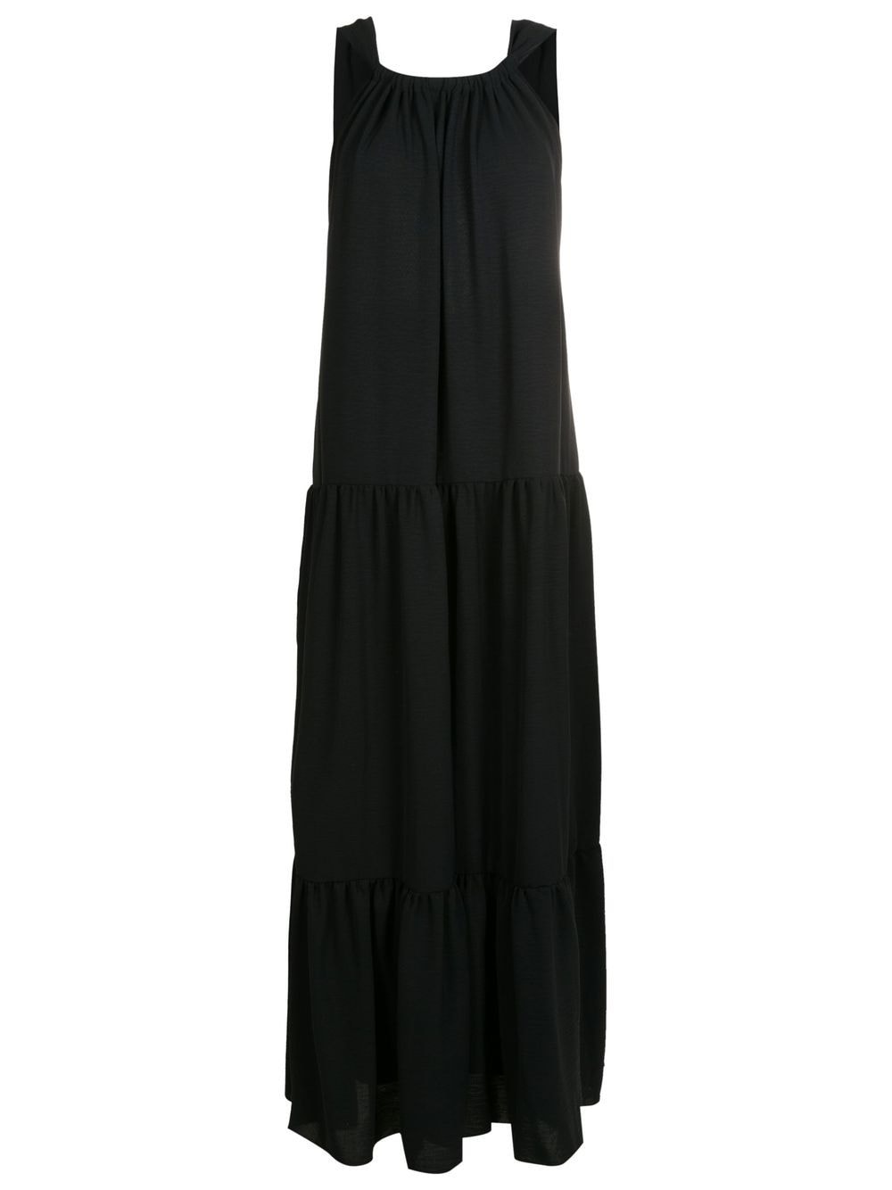 Olympiah Flow tiered maxi dress - Black von Olympiah