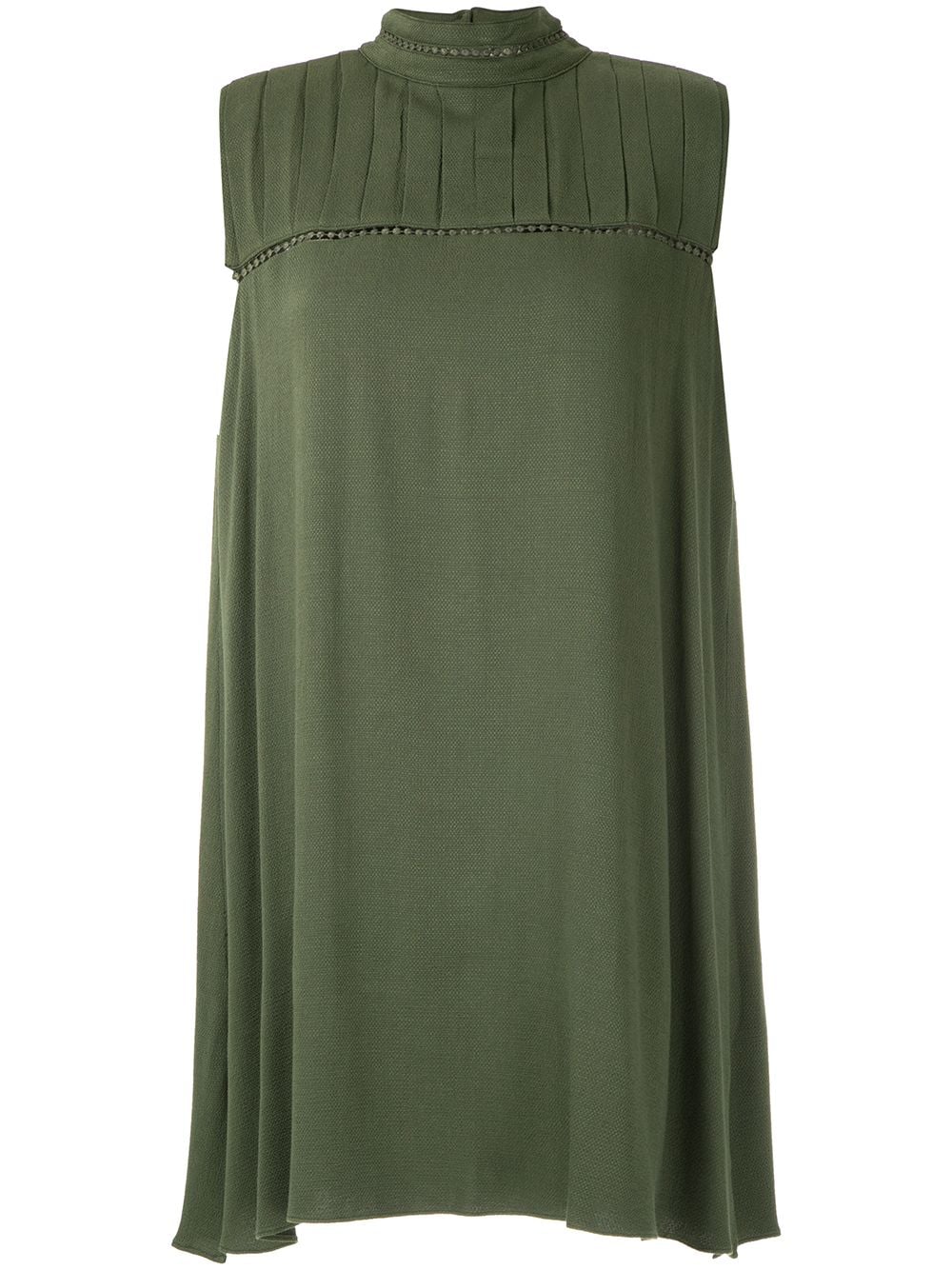 Olympiah Hagia pleat-detail dress - Green von Olympiah