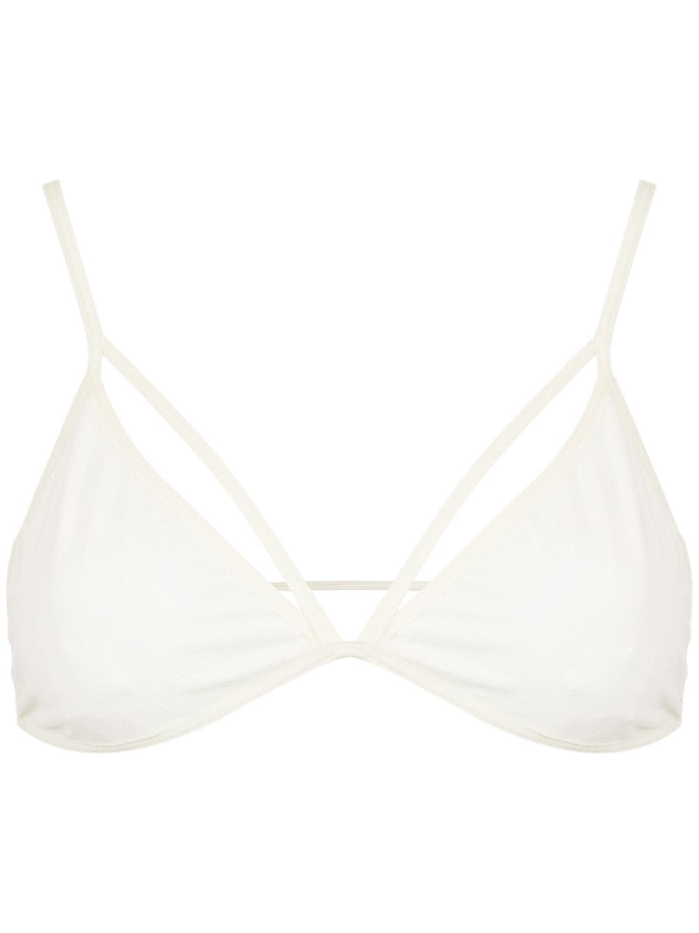 Olympiah Wari triangle bra - White von Olympiah