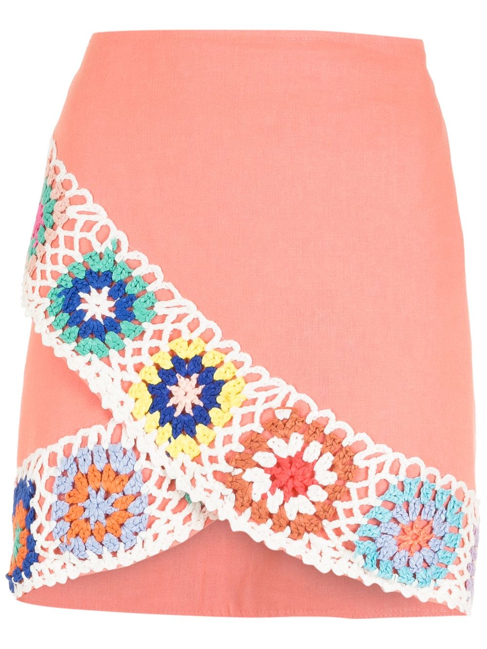 Olympiah crochet wrap-front mini skirt - Pink von Olympiah