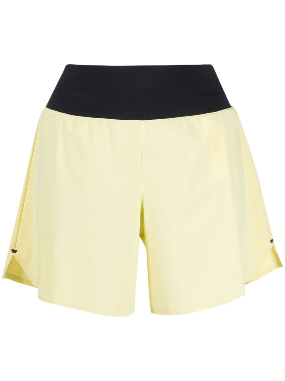 On Running logo-print elasticated-waist shorts - Yellow von On Running