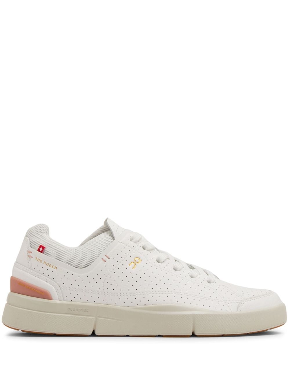On Running logo-print perforated low-top sneakers - White von On Running